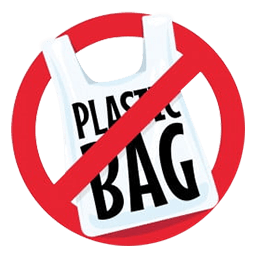 icon of say no to plastic bags